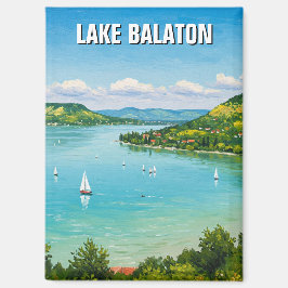 Imán Viajes del Lago Balaton Hungría