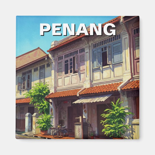Imán Viajes en Ciudad del Patrimonio de Penang Malaysia (Frente)