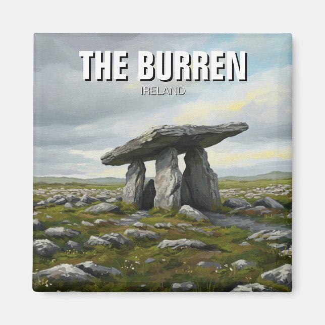 Imán Viajes en Dólares de Irlanda de Burren (Frente)