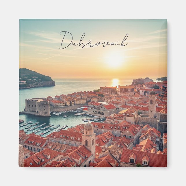 Imán Viajes en Dubrovnik de Croacia (Frente)