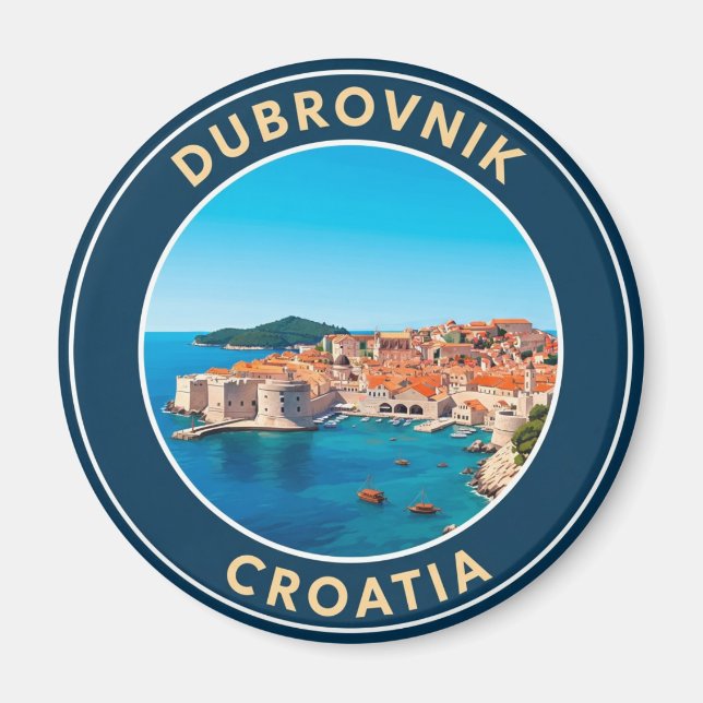 Imán Viajes en Dubrovnik de Croacia (Frente)