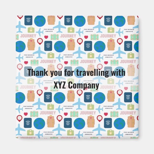 Imán Viajes en el mundo (Frente)