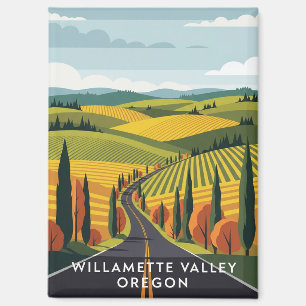 Imán Viajes en el valle de Oregon Willamette