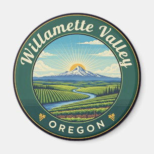 Imán Viajes en el valle de Oregon Willamette