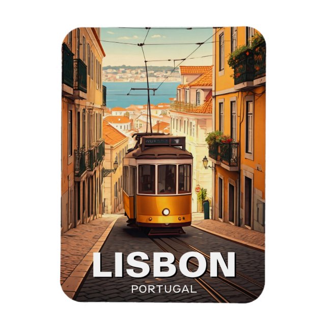 Imán Viajes en Lisboa Portugal (Vertical)