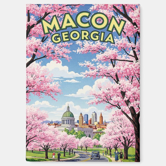 Imán Viajes en Macon Georgia (Anverso)