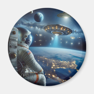 Imán Viajes espaciales y un astronauta en el espacio ul