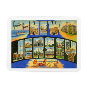 Imán Viajes Estados de Nueva Jersey