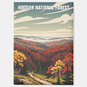 Imán Viajes forestales nacionales de Indiana Hoosier