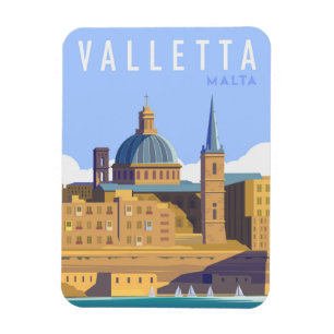 Imán Viajes modernos en malta en La Valeta