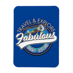 Imán Viajes para explorar el fabuloso logo de Orkney Sc