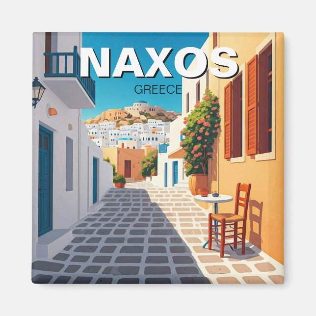 Imán Viajes por las islas griegas de Naxos (Frente)