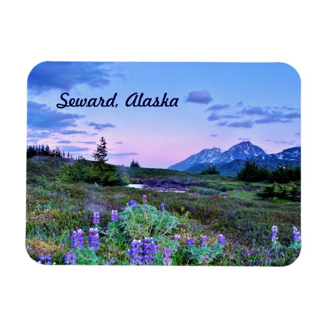 Imán Viajes por Seward, Alaska Magnet (Horizontal)