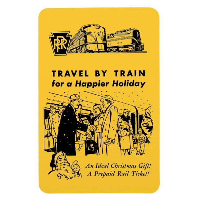 Imán Viajes Por Train-Pennsylvania Railroad Photo Magne (Vertical)