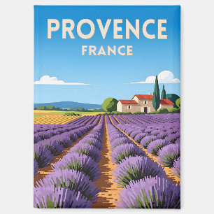 Imán Viajes Retro Vintage Provenza Francia Paisaje