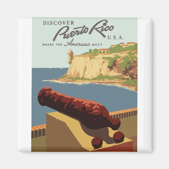 Imán Viajes-Viajes-Poster-Puerto Rico (Frente)
