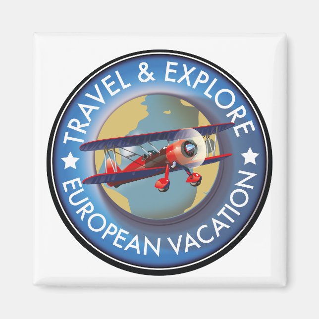 Imán Viajes y turismo en Europa (Frente)