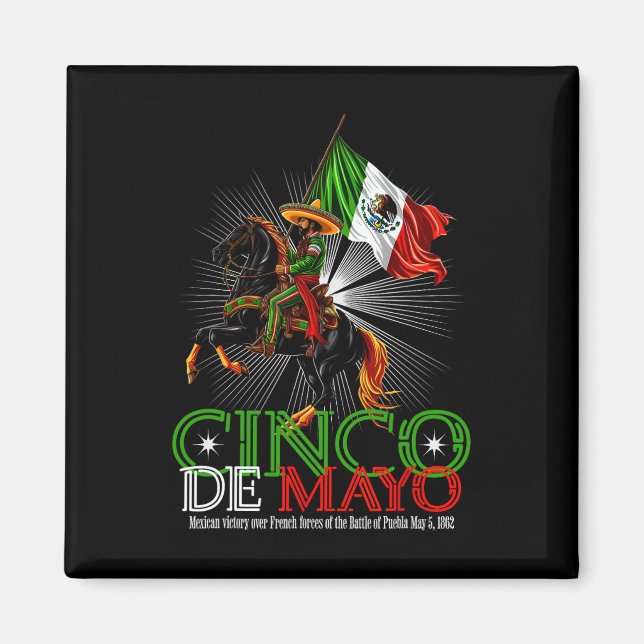 Imán Vial Cinco De Mayo De Puebla 5 De Mayo (Frente)