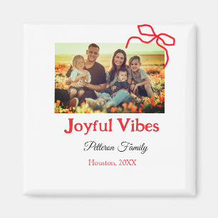 Imán Vibes alegres de la proa roja añaden el bautizo de