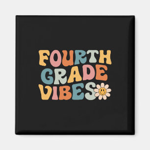 Imán Vibes de cuarto grado - Equipo de 4º grado Retro 1