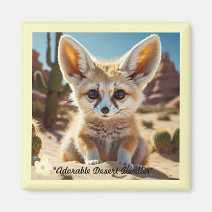 Imán "Vibes Fox del desierto"