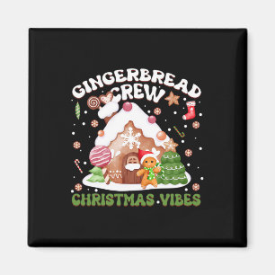 Imán Vibes Gingerbread Navidades de la tripulación