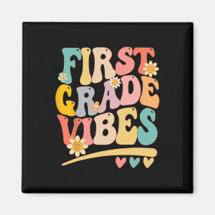 Imán Vibes Grado Para Chicas Niños Maestros De Primer G