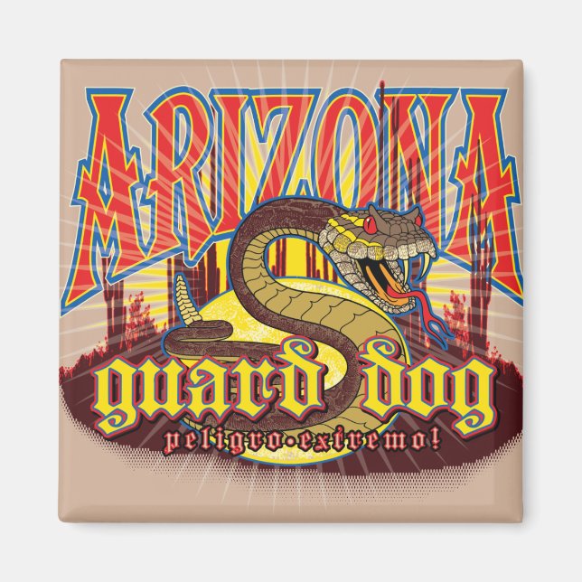 Imán Víbora de Arizona en guardia (Frente)