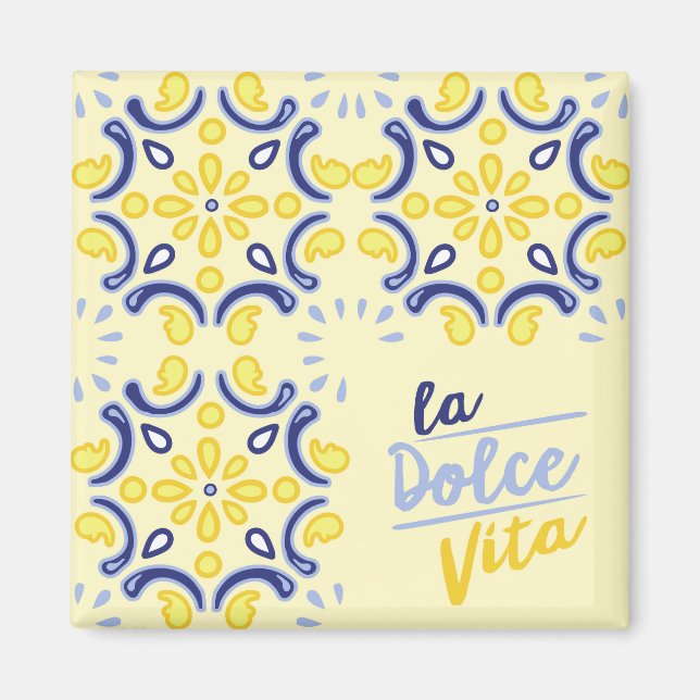 Imán Vibra la vida italiana (Frente)
