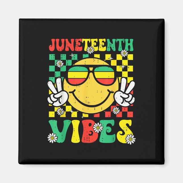 Imán Vibraciones de Juneteenth 19 de junio de 1865 Adol (Frente)