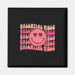 Imán Vibraciones de San Valentín a cuadros geniales Día