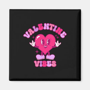 Imán Vibraciones de San Valentín Camiseta Groovy para G