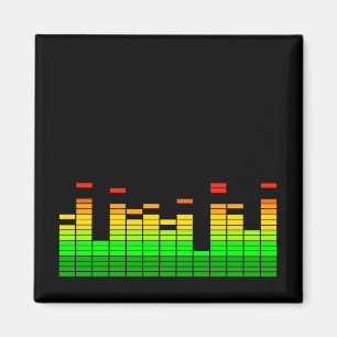 Imán Vibraciones del ecualizador del ritmo de la música