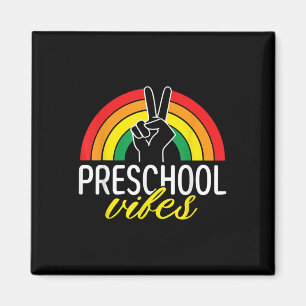 Imán Vibraciones del Primer Día de Preescolar De Vuelta