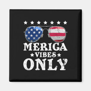 Imán Vibraciones Divertidas de Merica Solo Bandera Amer