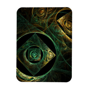 Imán Vibraciones mágicas Resumen Art Premium Magnet