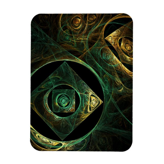 Imán Vibraciones mágicas Resumen Art Premium Magnet (Vertical)