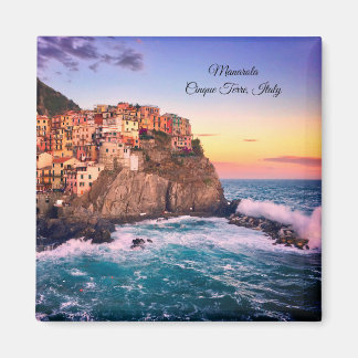 Imán Vibrant Cinque Terre Sunset Magnet