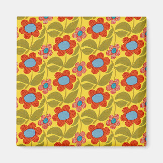 Imán Vibrant Flower Pattern Magnet