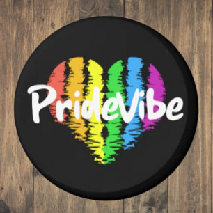 Imán Vibrant PrideVibe: Muestra tu Corazón Arcoíris