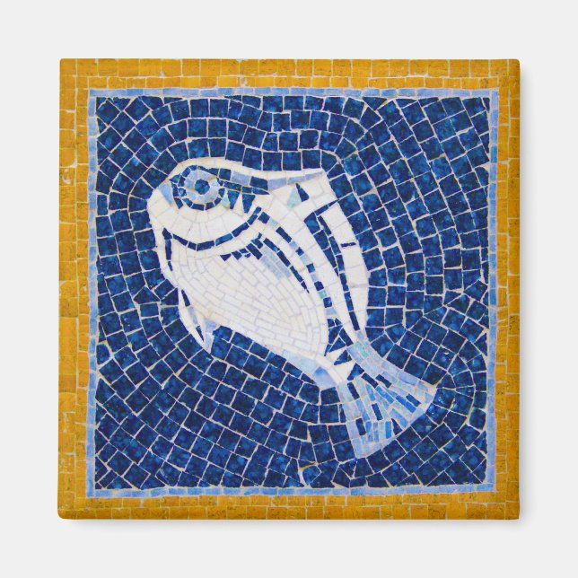 Imán Vibrante Fish Mosaic Magnet (Frente)