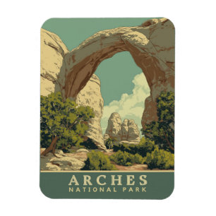 Imán Vibrante Parque Nacional de Arcos Retro