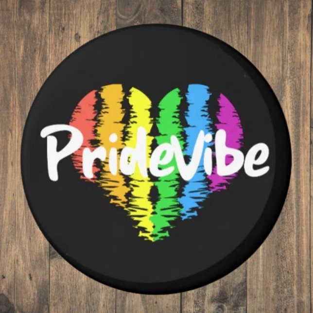 Imán Vibrante PrideVibe: Muestre su corazón arcoiris (Subido por el creador)