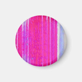 Imán Vibrante Resumen de rayas rosadas y moradas arte