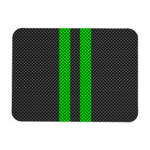Imán Vibrantes rayas de Carreras de estilo de fibra de