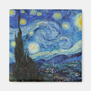 Imán Vicent Van Gogh Starry Night Vintage Bella Artes