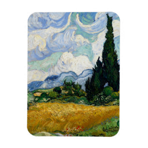 Imán Vicente Van Gogh Campo De Trigo Con Cipreses