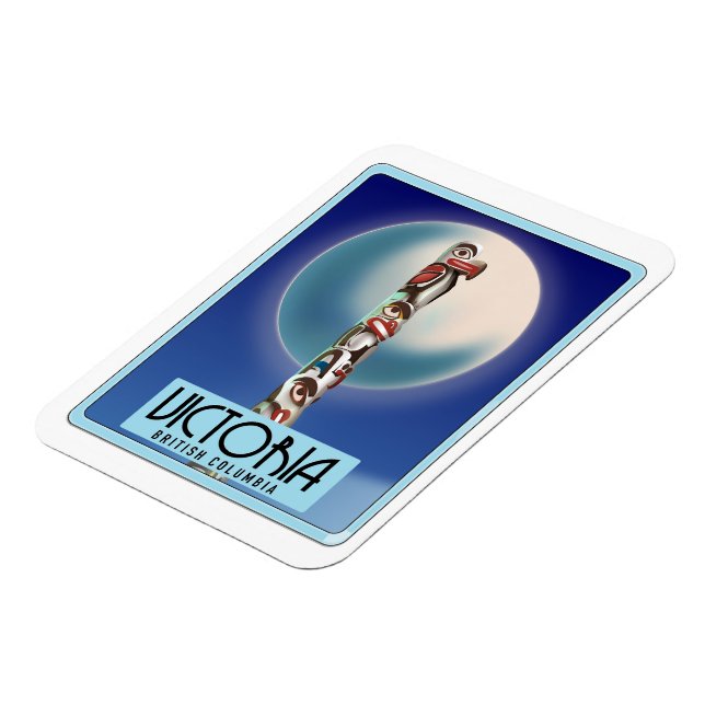 Imán Victoria British Columbia Tótem Pole. (Lado Izquierdo)