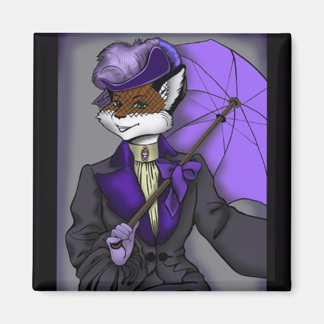 Imán Victorian Fox Magnet (Frente)