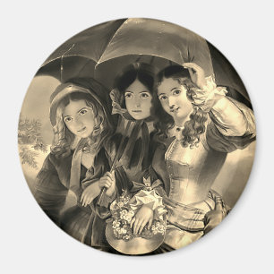 Imán Victoriana victoriana victoriana de la lluvia de p